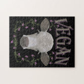 Vegan - Tiere wollen leben Legpuzzel (Horizontaal)