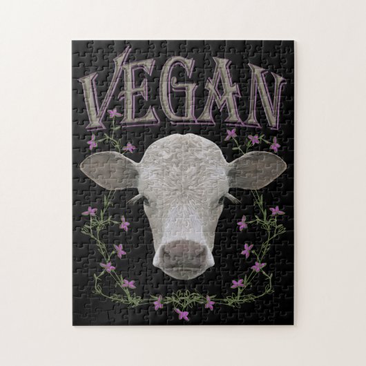 Vegan - Tiere wollen leben Legpuzzel (Verticaal)