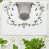 Vegan - Tiere wollen leben Theedoek (Gevouwen)