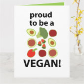 Vegan Trots dat ik Vegan ben Kaart (Gele Bloem)
