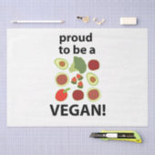Vegan Trots dat ik Vegan ben Tissuepapier (Craft)