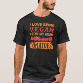 Vegan uit tomaten - grappige offertes voor t-shirt (Voorkant)