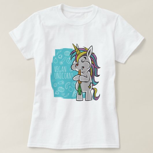 Vegan Unicorns T-shirt (Design voorkant)