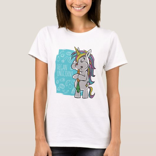 Vegan Unicorns T-shirt (Voorkant)