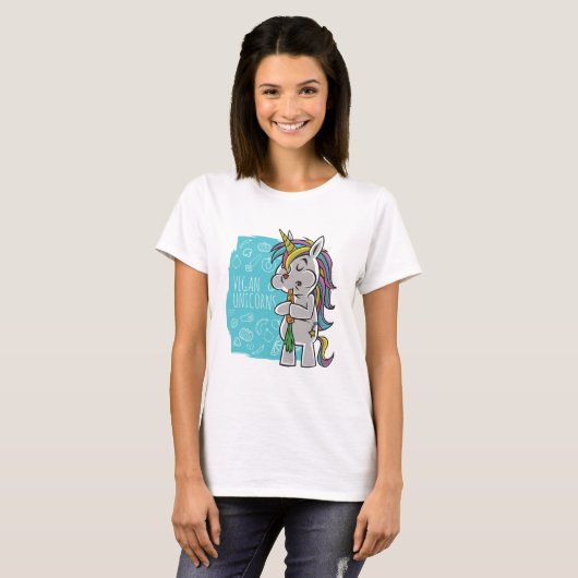 Vegan Unicorns T-shirt (Voorkant volledig)