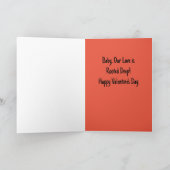 Vegan Valentijn Wenskaart Kaart (Binnen)