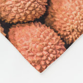 Vegan van Lychees of Litchi-vruchten en vegetarisc Fleece Deken (Hoek)