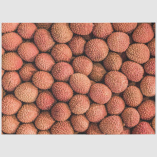 Vegan van Lychees of Litchi-vruchten en vegetarisc Tissuepapier