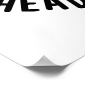 Vegan van mijn hoofd tomaten grappige veggie woord poster (Hoek)