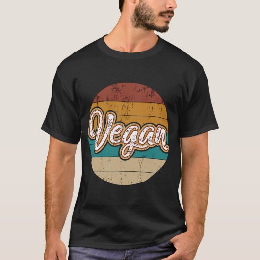 Vegan vegan gezonde spiervegetariër natura t-shirt (Voorkant)
