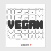 Vegan, Veganism, Activism Sticker (Vel)