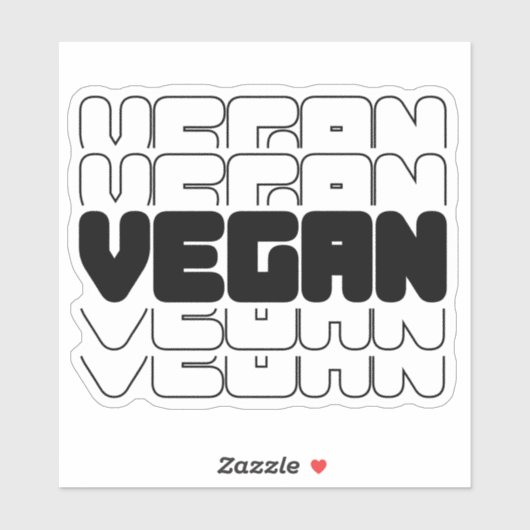 Vegan, Veganism, Activism Sticker (Vel)