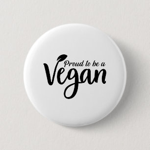 Vegan   Veganism Animal Welfare Vegan Gift Idea Ronde Button 5,7 Cm