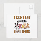 Vegan Veganism Meatlos Vegan Life Briefkaart (Voorkant / Achterkant)