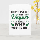 Vegan Veganisme Dierenrechten Veggie Gift Idee Kaart (Gele Bloem)