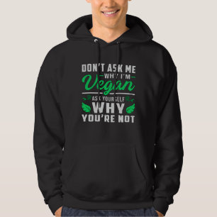Vegan Veganisme Dierenrechten Veggie Grappig cadea Hoodie