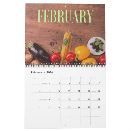 Vegan | Vegano Kalender (Feb 2026)
