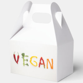 Vegan Vegetable Lettering Favoriet Box Bedankdoosjes