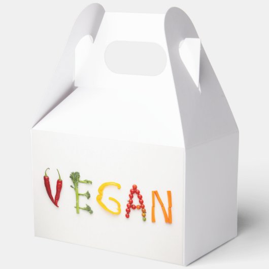 Vegan Vegetable Lettering Favoriet Box Bedankdoosjes (Voorkant)