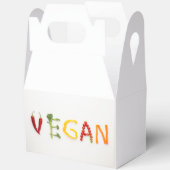 Vegan Vegetable Lettering Favoriet Box Bedankdoosjes (Open)