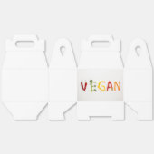 Vegan Vegetable Lettering Favoriet Box Bedankdoosjes (Ongevouwen)