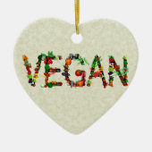 Vegan Vegetables Keramisch Ornament (Voorkant)