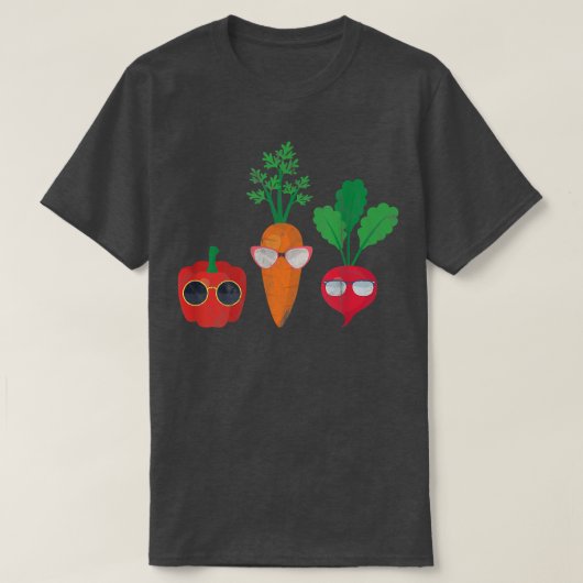 Vegan Vegetables Veggies Vegetarian Veganism Distr T-shirt (Design voorkant)