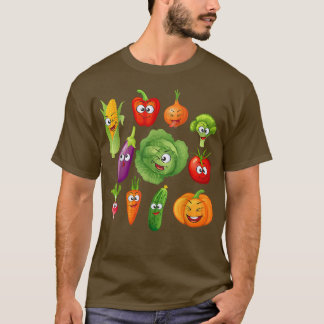 Vegan Vegetables Veggies Vegetarian Veganisme T-shirt