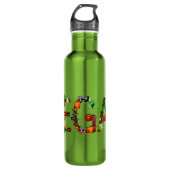 Vegan Vegetables Waterfles (Voorkant)