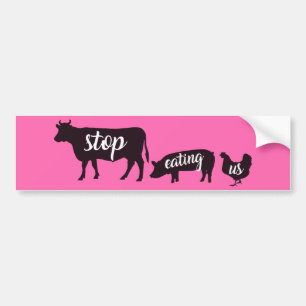 Vegan Vegetarian Animal Rights Bumpersticker