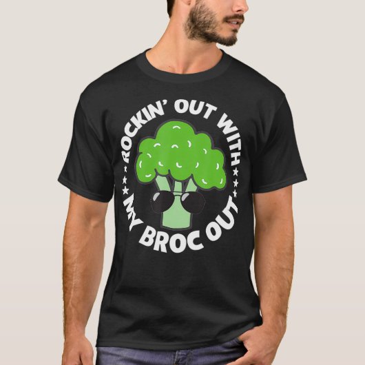 Vegan Vegetarian Broccoli Broc Plant Based Diet Gi T-shirt (Voorkant)