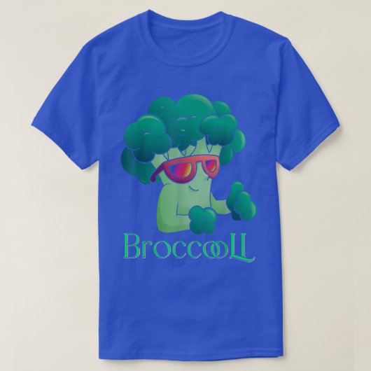 Vegan Vegetarian Cool Broccoli T-shirt (Design voorkant)