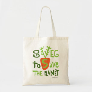 Vegan Vegetarian Doodle Lettering Bag Tote Bag