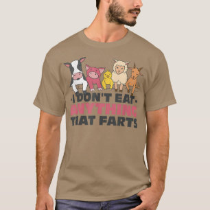 Vegan Vegetarian Food Vegans Friends Koe Pig Chick T-shirt