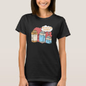 Vegan Vegetarian Food Vegans Soy Milk moet Span zi T-shirt (Voorkant)