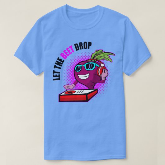 Vegan Vegetarian Gardening Beetroot Let The Beet D T-shirt (Design voorkant)
