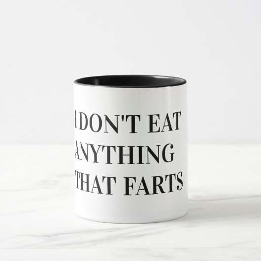 Vegan Vegetarian | Ik eet niets dat zo leuk is Mok (Midden)