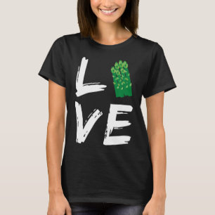 Vegan Vegetarian Love Asparagus Gardeners T-shirt