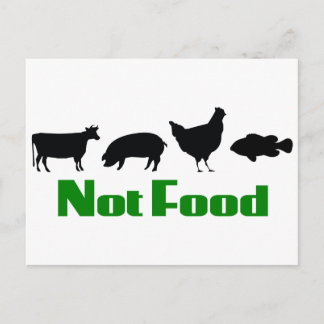 Vegan / Vegetarian Not Food Briefkaart