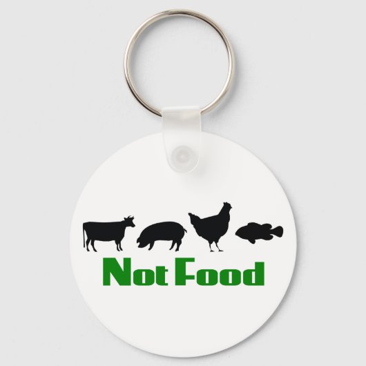 Vegan / Vegetarian Not Food Sleutelhanger (Voorkant)