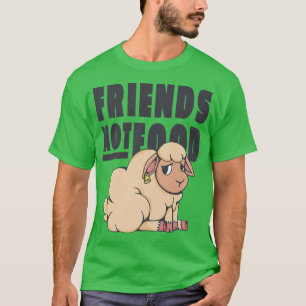 Vegan Vegetarian not Food Vegans Friends Sad Sheep T-shirt