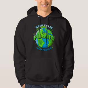 Vegan Vegetarian Veganisme Keep Calm Planten hebbe Hoodie