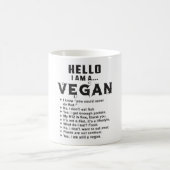 Vegan Vegetarian Vegetables Veganism Funny Gift Koffiemok (Center)