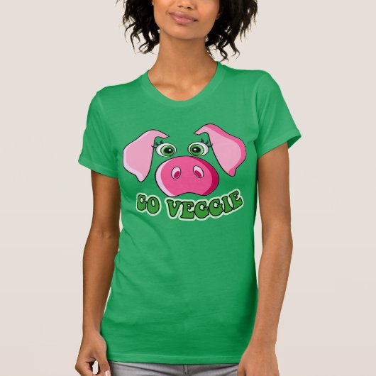 VEGAN,VEGETARIAN,VEGGIE T-SHIRT (Voorkant)