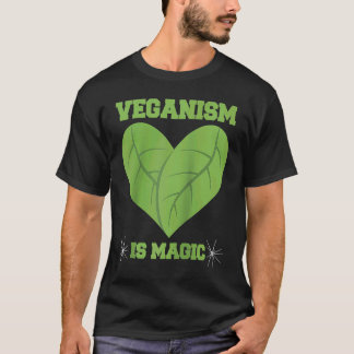 Vegan Vegetarisch Veganisme is magisch Raglan Honk T-shirt