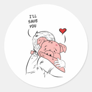 Vegan Vegetarisch Voedsel Veganisme Veggie Cadeau Ronde Sticker