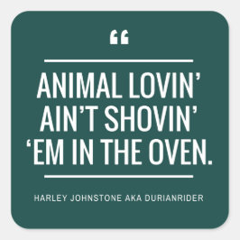 Vegan vegetarische stickers dierenrechten liefhebb