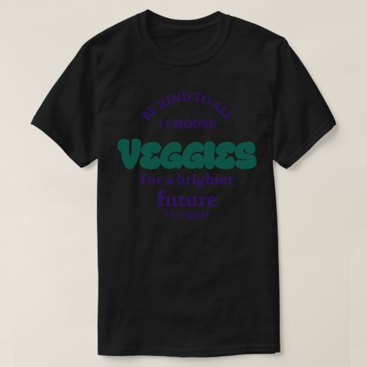 Vegan Veggies T-shirt (Design voorkant)