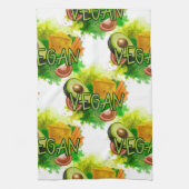 Vegan Veggies Theedoek (Verticaal)