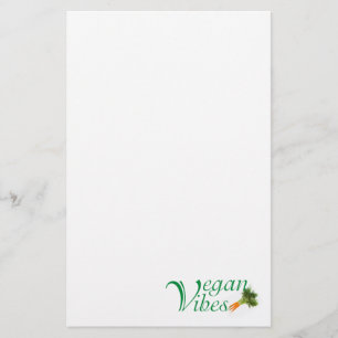 Vegan vibes briefpapier